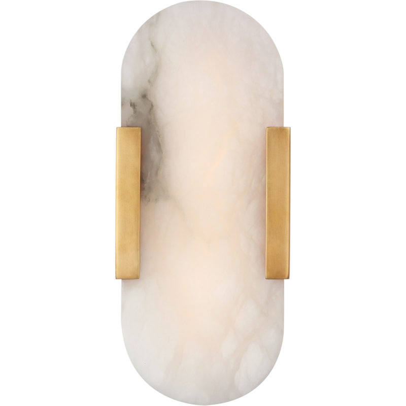Kelly Wearstler Melange 10" Elongated Sconce, Antique-Burnished Brass