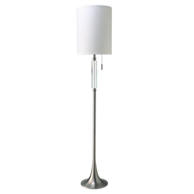 Heiser 63'' Silver Traditional Floor Lamp