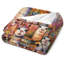 Couverture Alpaga Lama Colorée avec Couronne de Fleurs, 76 x 102 cm-136139864