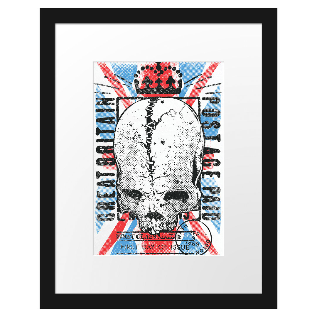 East Urban Home Gerahmtes Poster Great Britain-Post Light Größe: 38 cm H x 30 cm B