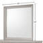 Miroir carré gris-106740621