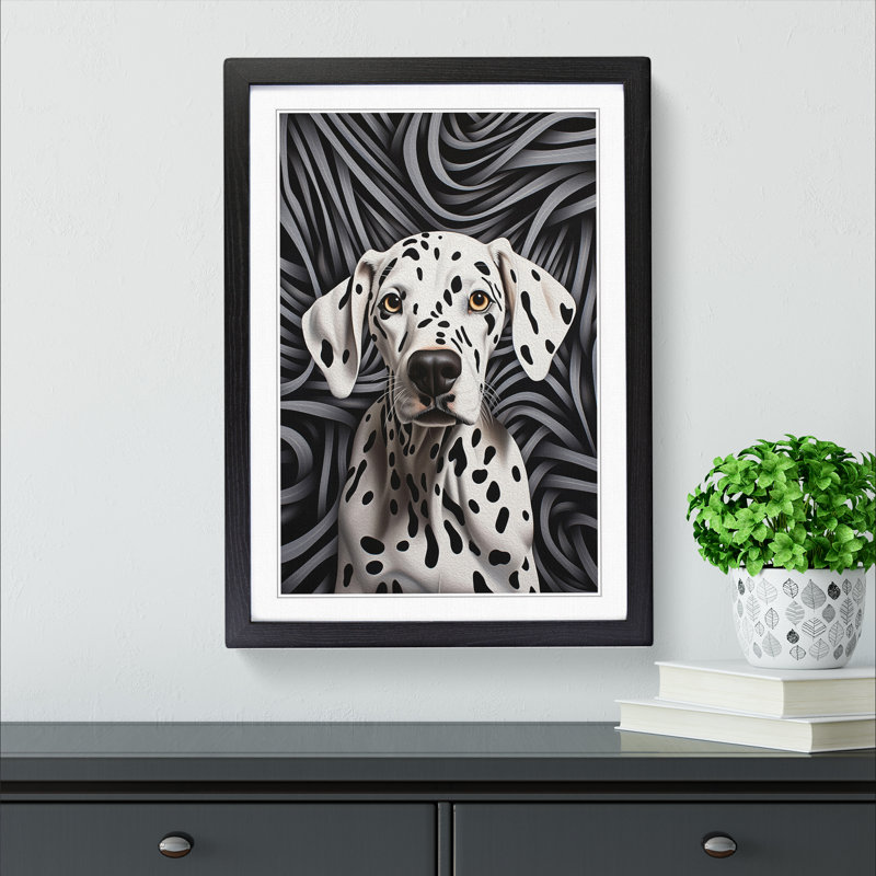 Single Picture Frame Print on Wood, 34cm H x 25cm W, Black Framed