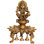 18.5'' H Brass Tabletop Candelabra