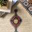 Tapis bleu/rouge/beige oriental Freret-294483851
