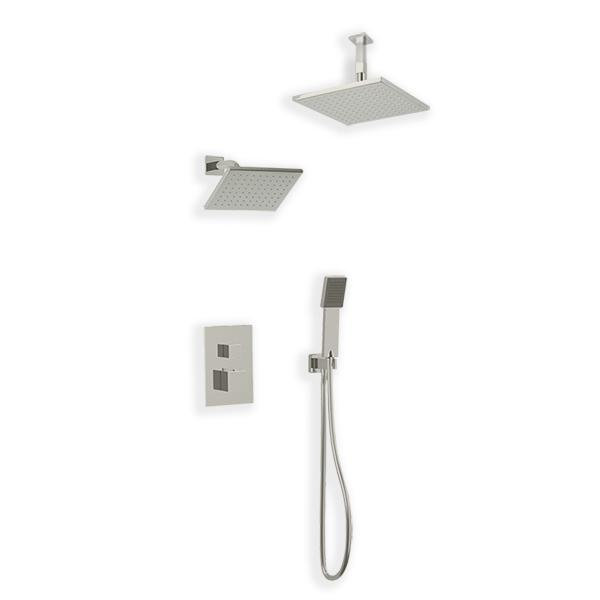 Milan Complete Shower System, Brushed Nickel