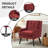 Tufted Upholstered Wide Back Armchair-582471471