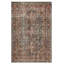 Clemente Oriental Machine Woven Polypropylene Area Rug in Red/Blue/Brown-2126997856