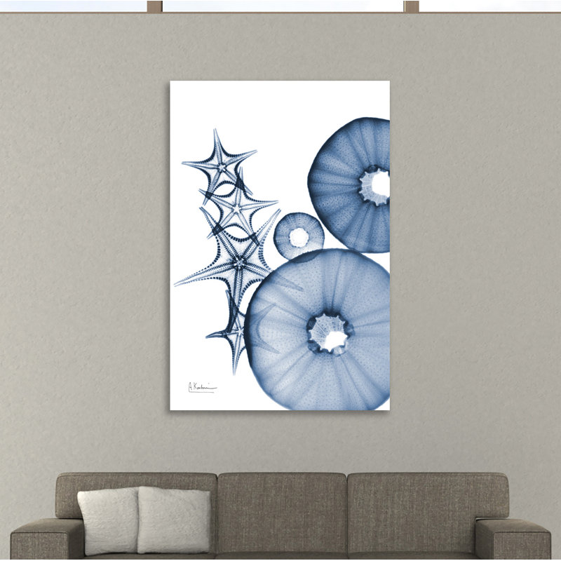 «Indigo Aquatic Universe 1», toile tendue par Albert Koetsier, H 30 po x l 20 po x P 1,5 po