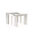 Extendable Dining Table - a Rectangle Dinner Table Top with Removable leaf & Stylish Legs, Antique White Finish-1427371359