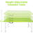 4Ft Foldable Table For Outdoor Camping, 135Kg Max Weight Bearing, Portable With Fixed Grip, Smooth Waterproof Desk Surface, Stable Triangular Framework, Steel Make