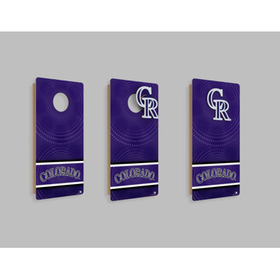 Colorado Rockies Mini Wall Hanging Cornhole