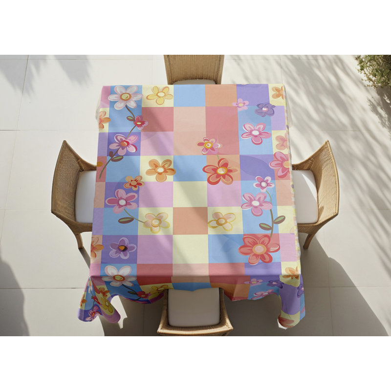 Washable Tablecloth (55 x 71 in), 50% Cotton / 50% Polyester, Easy Care, Machine Washable at 86°F, Tumble Dryer Safe, Ironable | Perfect for Dining Room & Special Occasions, Elegant and Durable Design