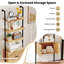 184cm H x 60cm W Metal Book Display Bookcase