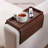 Couch Arm Tray, TV Tray with Capacious 12.4" x 5.4" Storage Box