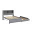 Lit plateforme double avec tiroirs, lit gigogne et prises USB-331970658