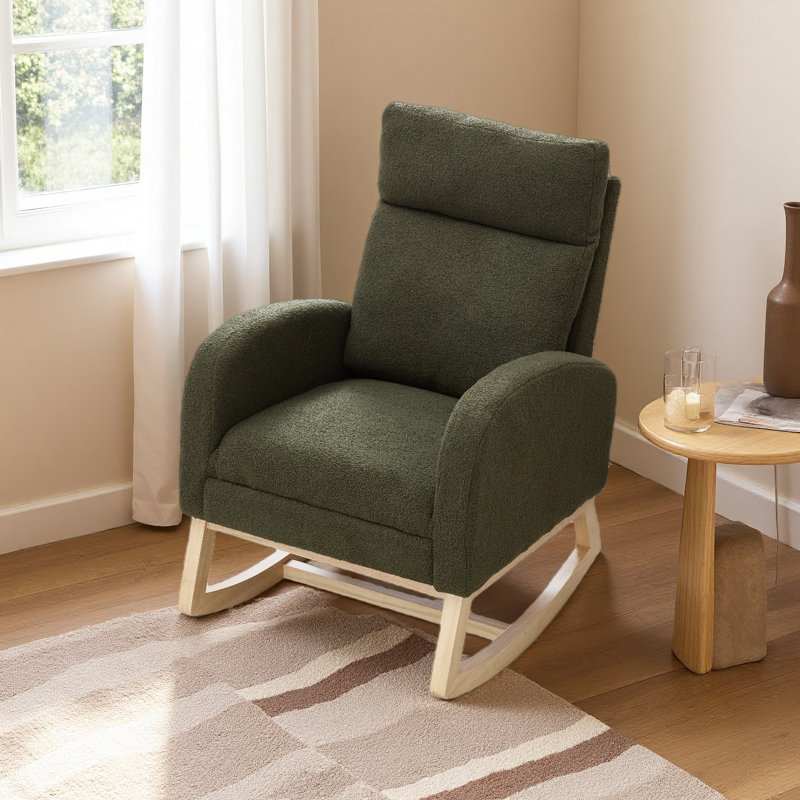Chaise berçante Teddy, Vert