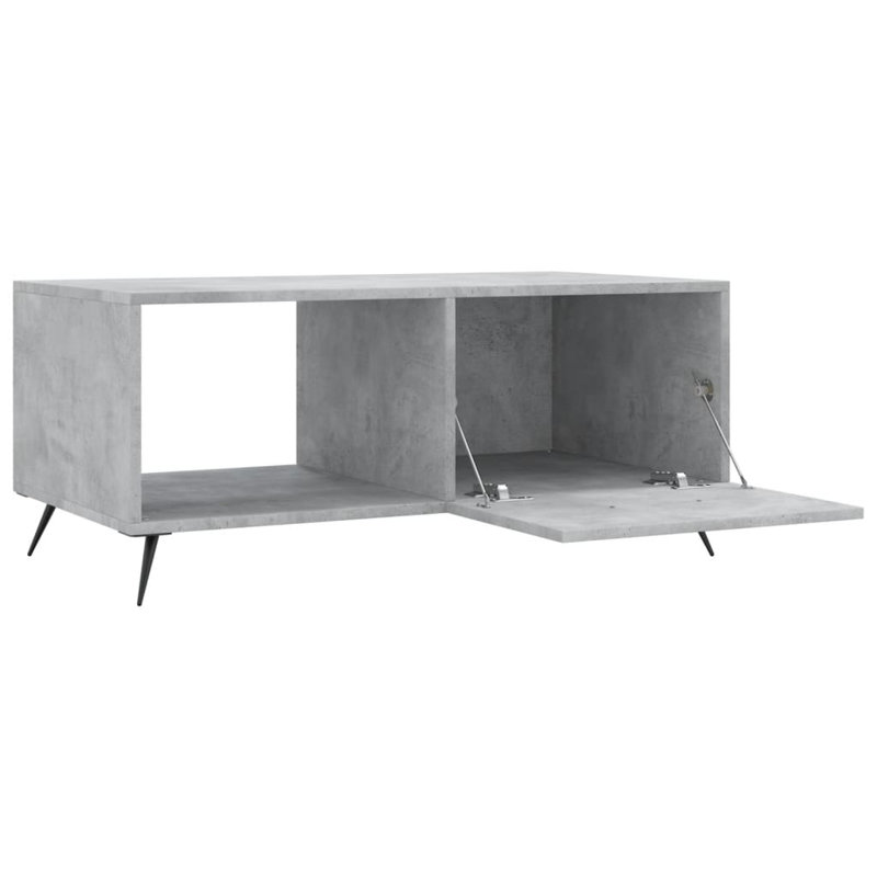  Coffee Table Engineered Wood, Medium Coffee Table, Gray