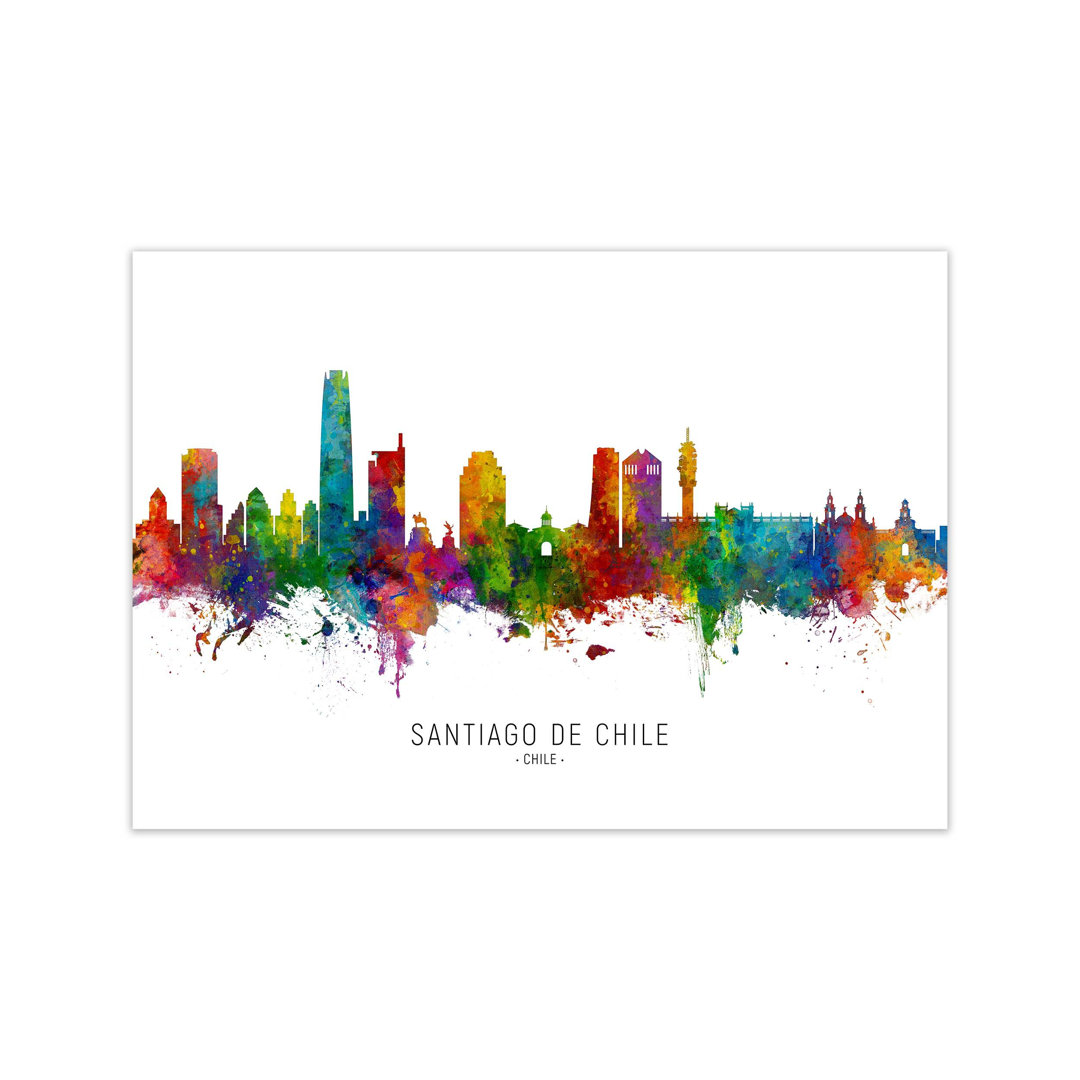 Santiago De Chile Skyline by Michael Tompsett - Print