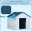 Blue Puppy Shelter - Ventilé, pour chiens de taille moyenne et petite, chien d'eau en plastique bleu chalet, races, marque