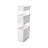 Like-it Plastic Storage Basket White Medium Tote Basket with Lid for Closet and Pantry-1379366400-1379366413