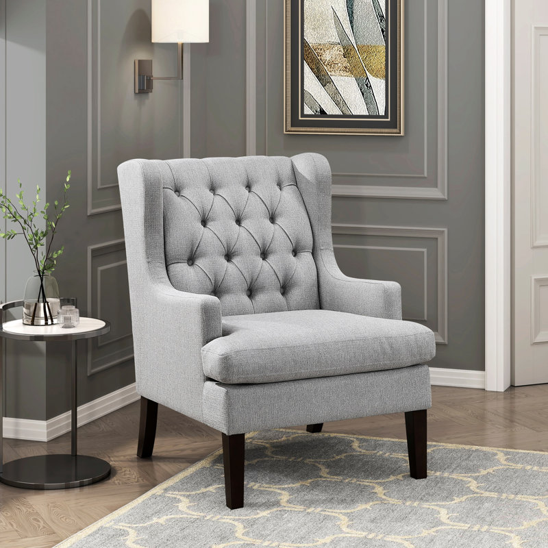 Fauteuil d'appoint texturé gris, Gris