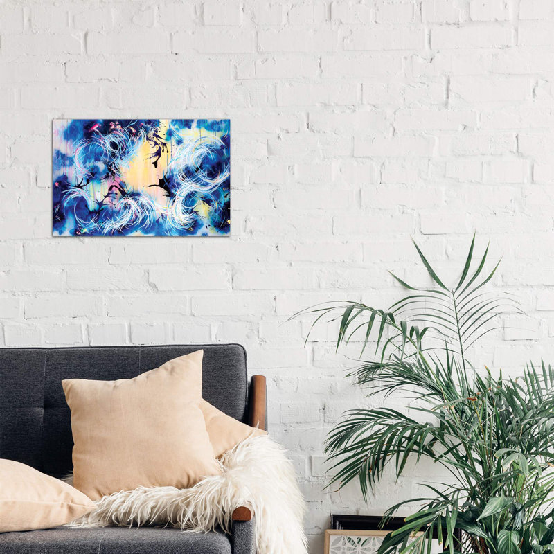 'Falling Towards the Sky' Graphic Art Print on Wrapped Canvas, 101.6 cm H x 66.04 cm W x 1.91 cm D