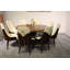 Vogue Lux Orange 61" Round Dining Set-1129307981-1114363435-1114363436