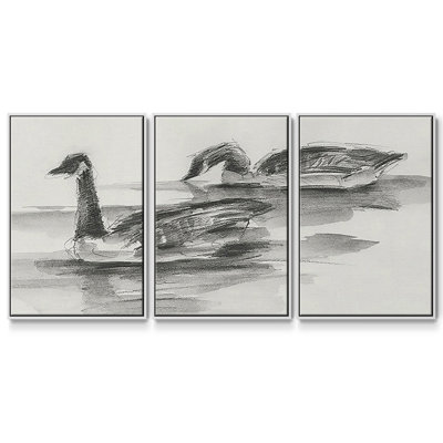 Étude d'oies II 3 pièces