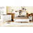 3-Pieces Bedroom Sets Full Size Farmhouse Platform Bed With Double Sliding Door Storage Headboard And Charging Station, Storage Nightstand And Dresser