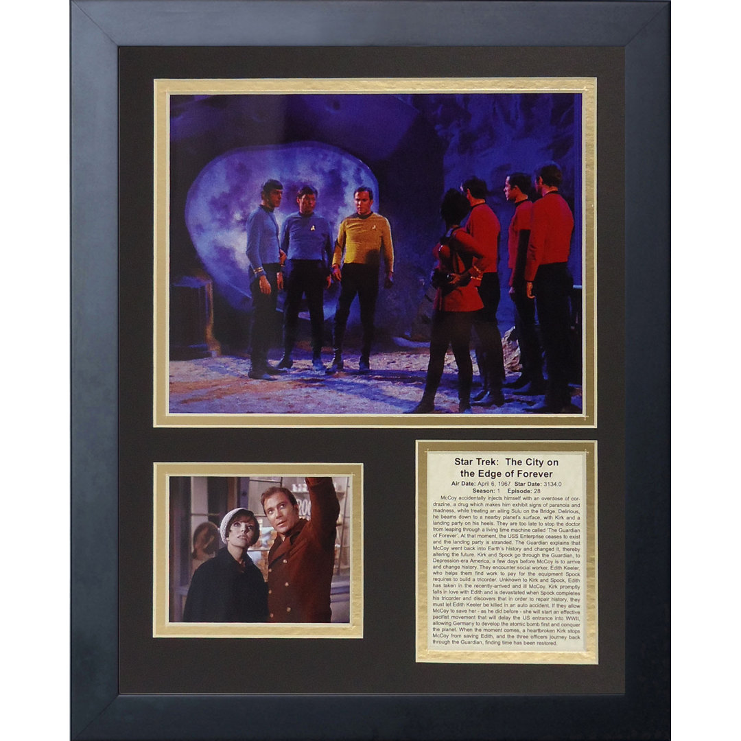 Star Trek City on the Edge of Forever Framed Photographic Print Legends Never Die