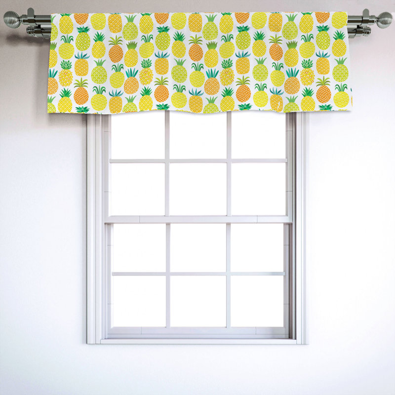 Sateen Ruffled Window Valance