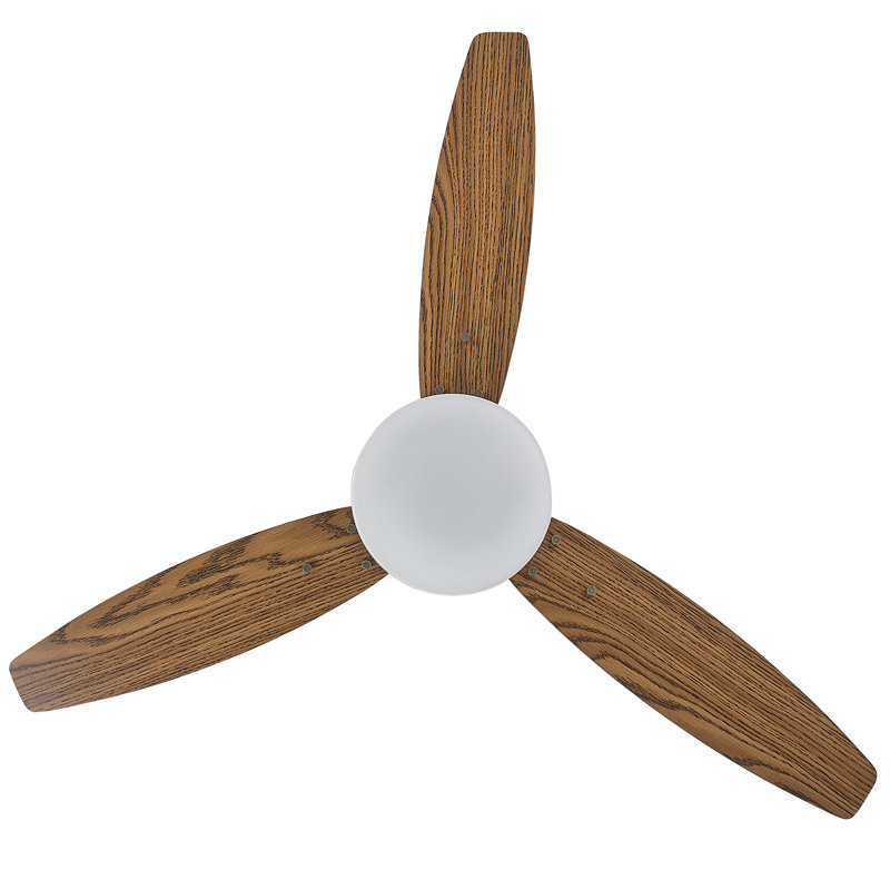 Bostick 74cm Ceiling Fan with Light Kit, Dark Wood