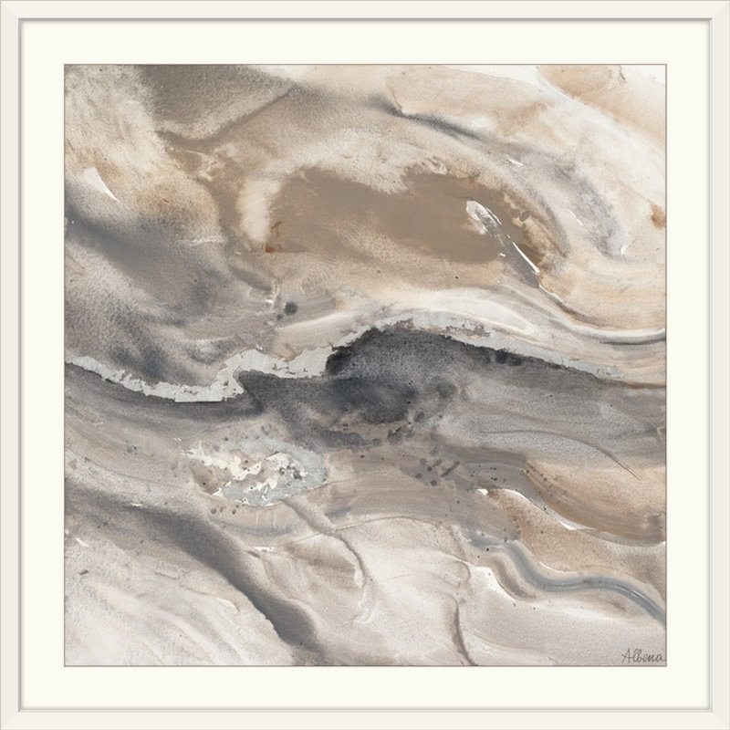 Gondola Minerals I 'Albena Hristova, reproduction d'art, H 20" x l 20" x P 1", Cadre blanc