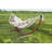 Vivere Holyoke Double Hammock with Solid Pine Arc Stand- Available in Sunbrella or Cotton-236547450-236547383
