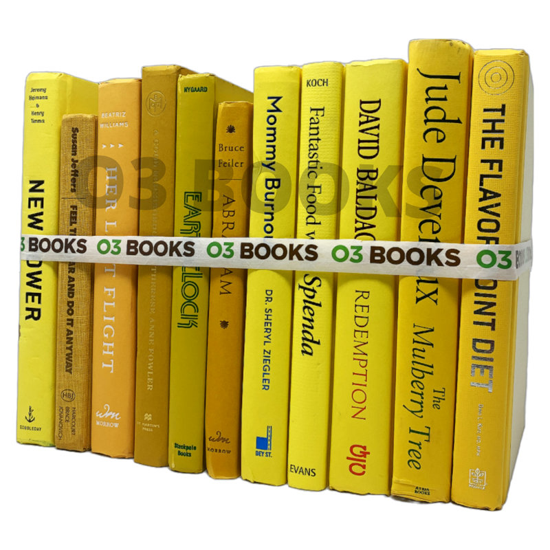 Ellisiv Entertainment Decorative Book, Yellow