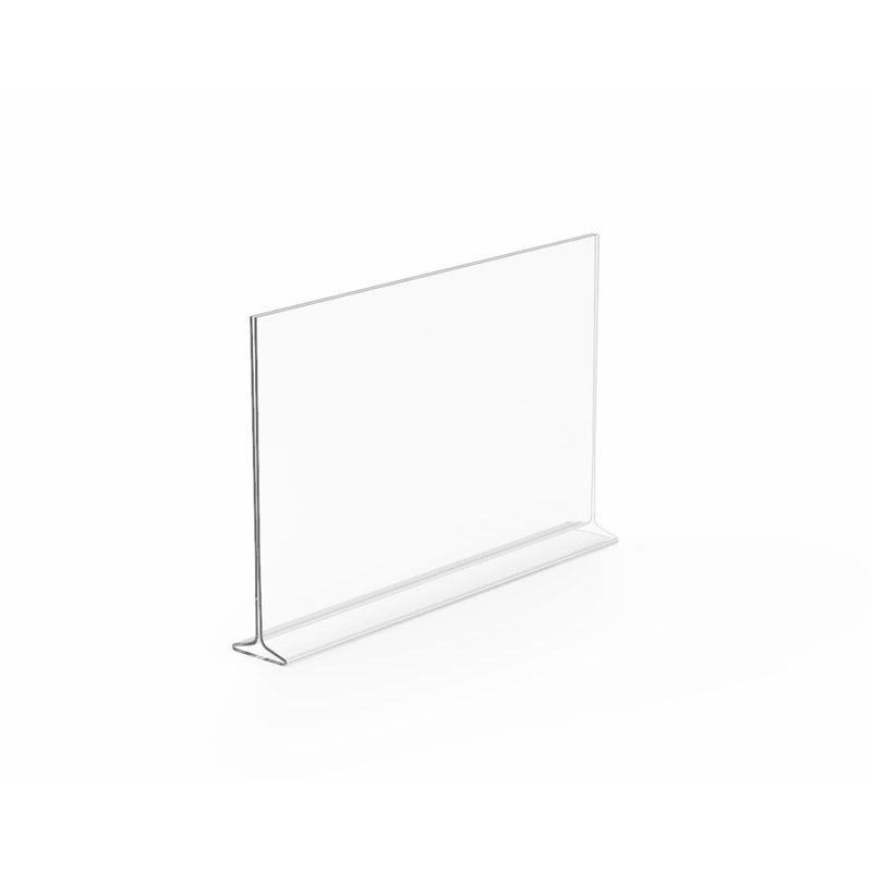 Fixturedisplays® 6PK 17X11" Clear Polystyrene Sign Holder Picture Frame Photo Menu Holder Countertop Display Rack 11193-3-17X11-6PK Peel Off Protectiv