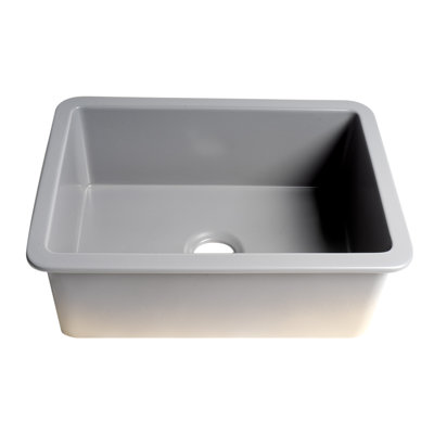 26.75'' L Single Bowl Fireclay Kitchen Sink