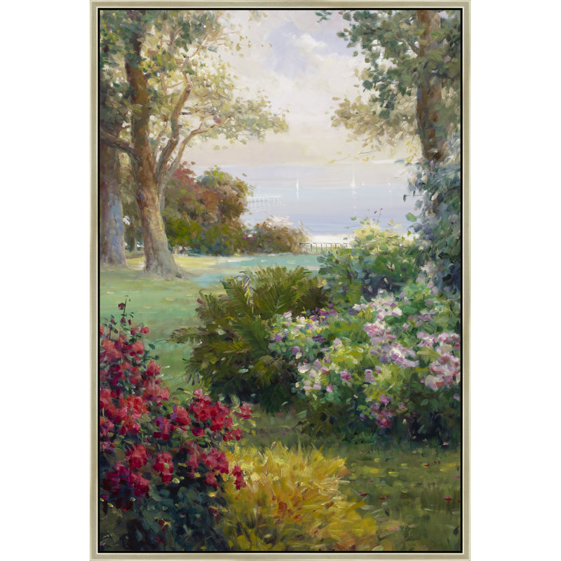 Coastal Garden Reverie Print, Brown, 50" H x 26" W