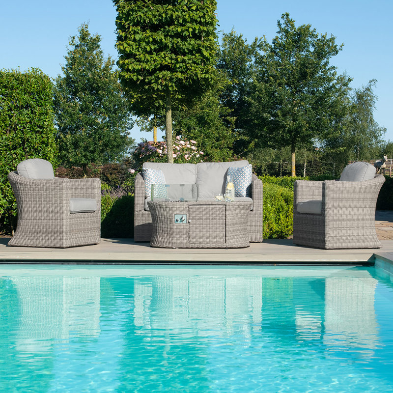 Balcom 4 Seater Rattan Sofa Set