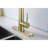 Kitchen Faucet With Pull Down Sprayer , High Arc Single Handle Kitchen Sink Faucet With Deck Plate, Commercial Modern Stainless Steel Kitchen Faucets-121292311