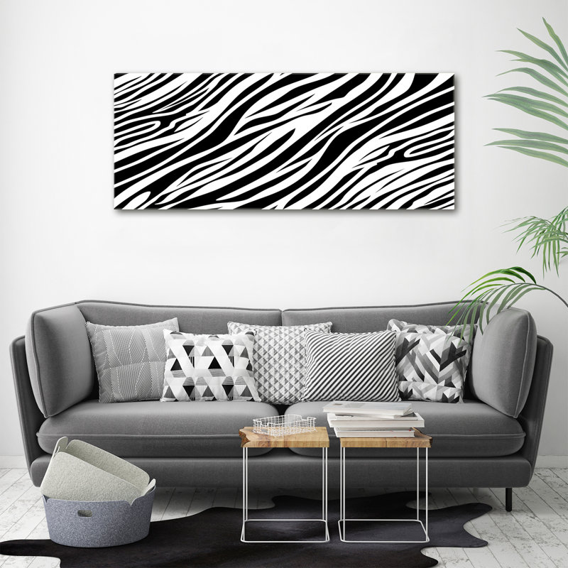 Zebra Background - Wrapped Canvas Print
