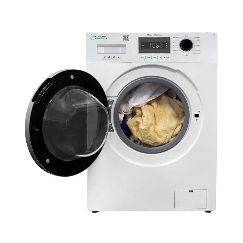Laveuse compacte Equator 1,57 pi³ / 13 lb Power Wash 15 programmes 1200 tr / min 110 V, Blanc