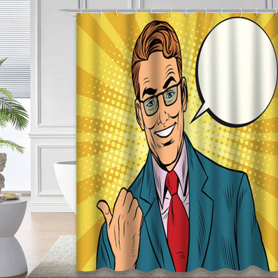 Rideau de douche Pop Art