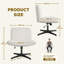 Armless Wide Desk Chair with Cross-shaped Base-446628280