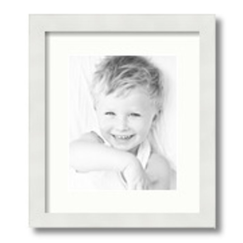 Matte Picture Frame, Fabric White