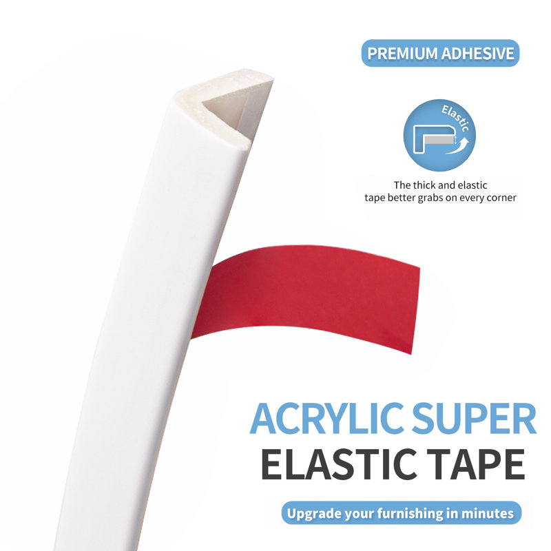 236.57'' L x 0.35'' W Tile Trim, White