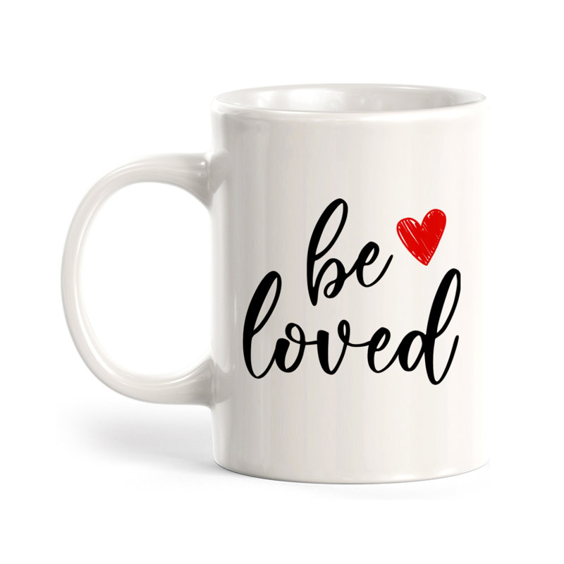 Tasse à café «Be Love», Ensemble de verres à lait, Plastique polypropylène