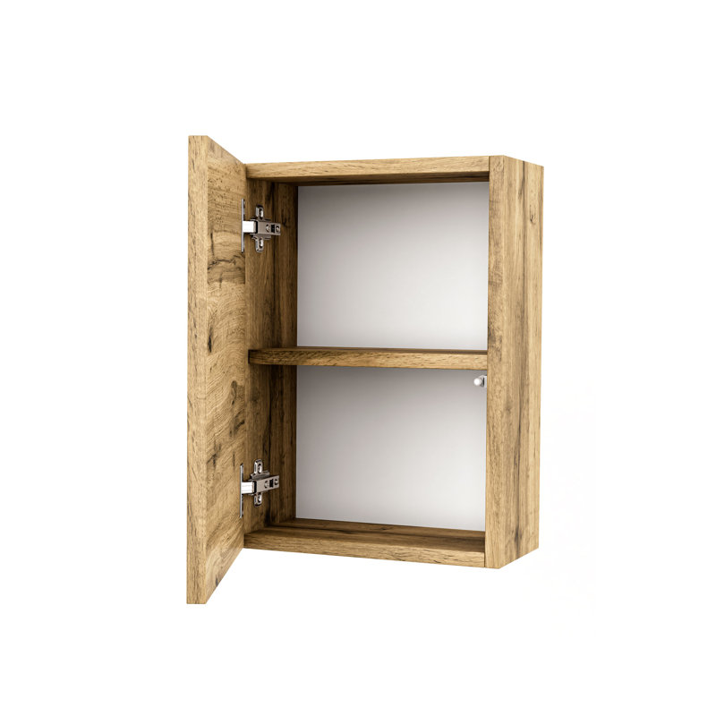 Dorcinvil Wall Bathroom Cabinet, Honey Oak