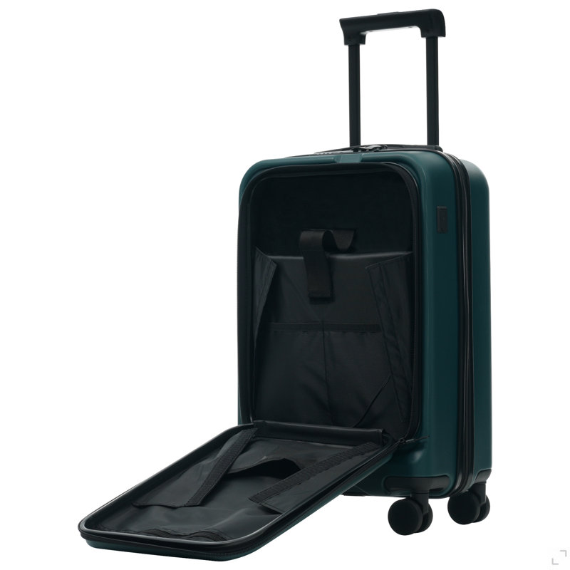 Ensemble de bagages 5 pièces avec ouverture frontale, ensemble de valise de transport extensible rigide avec double roue pivotante, bagage de voyage léger avec port USB, serrures TSA (20 "24" 28 ")