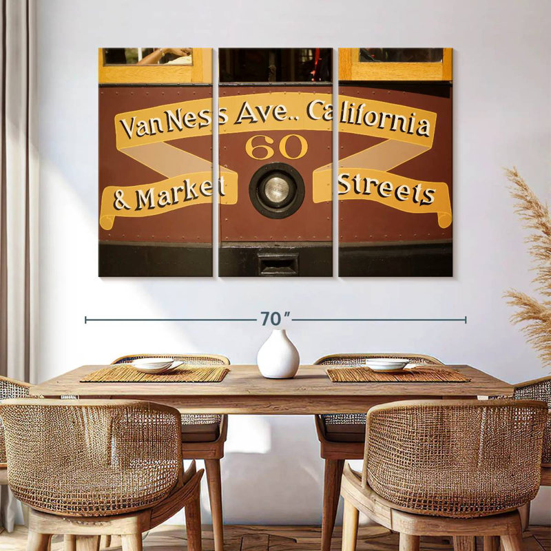 Retro Cable Car, 42" H x 65" W